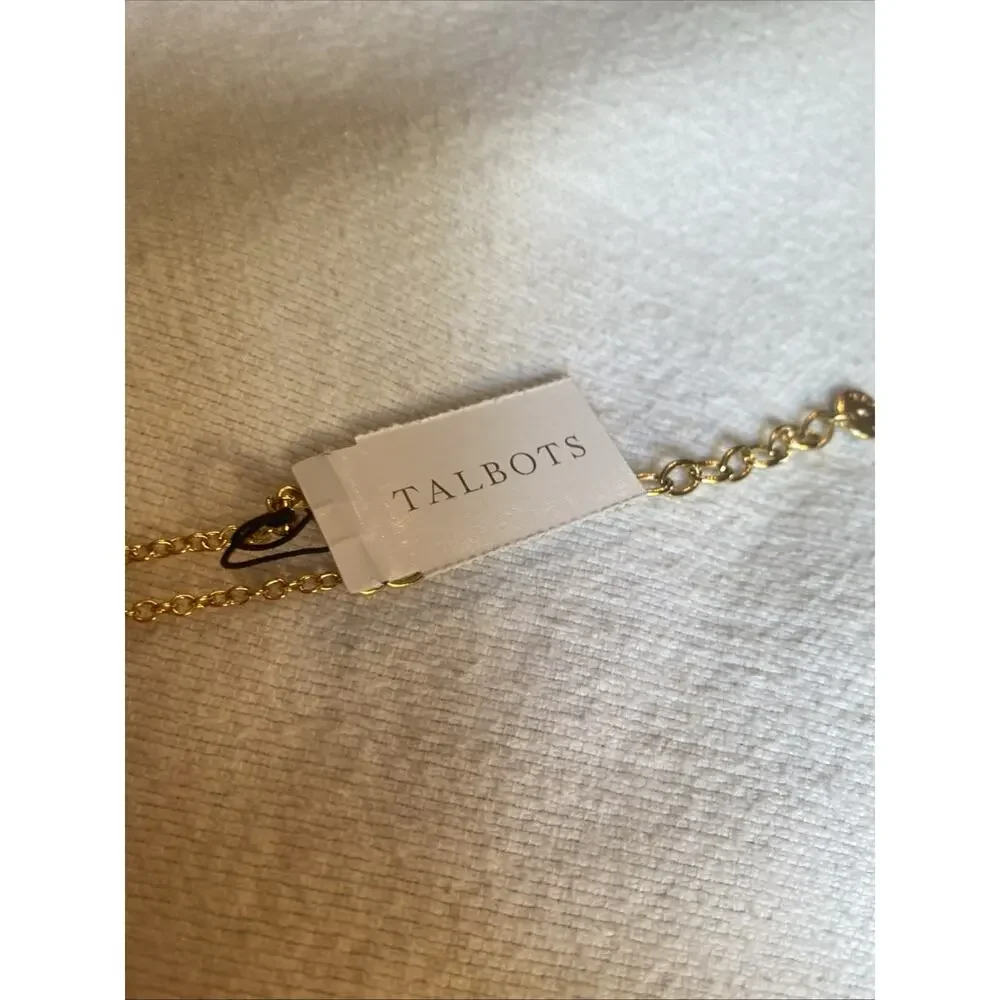 Talbots Gold Necklace NWT